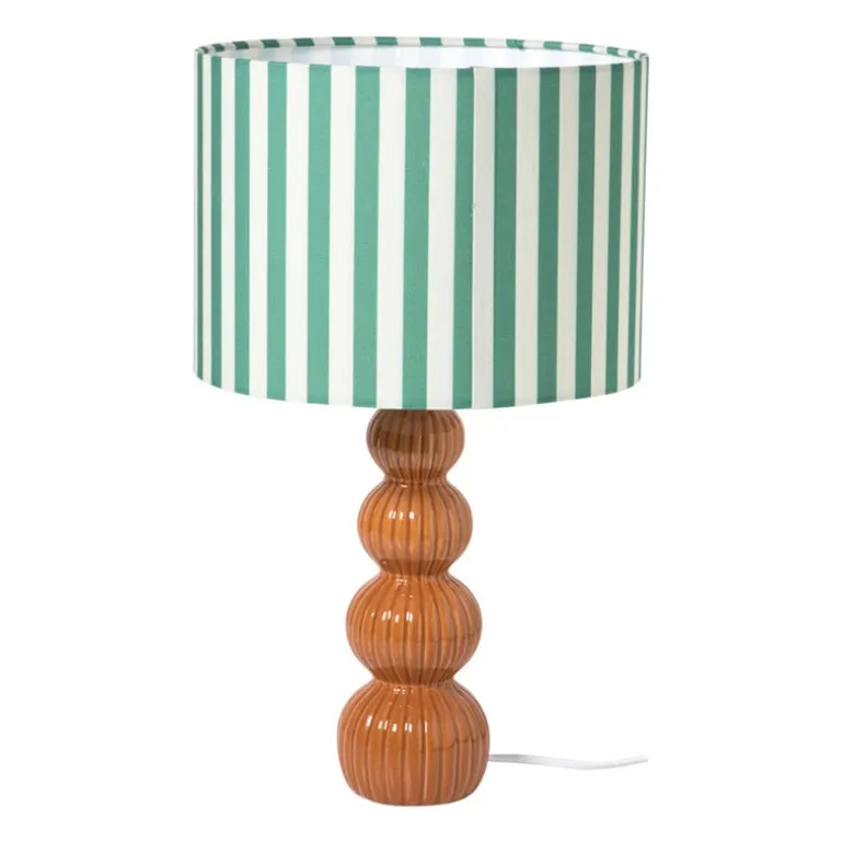 Lampvoet bollen - rood - ø8.5x30 cm