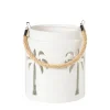 Lantaarn palmboom klein - beige - ø13x15 cm