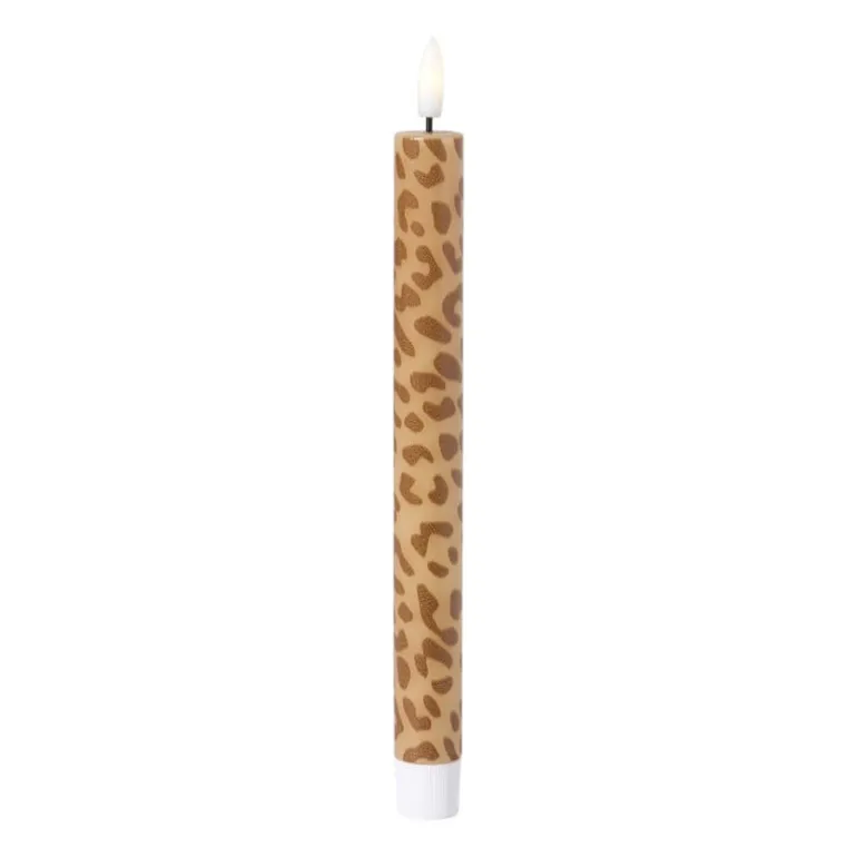 LED dinerkaars animal - bruin - ø2.2x24.5 cm