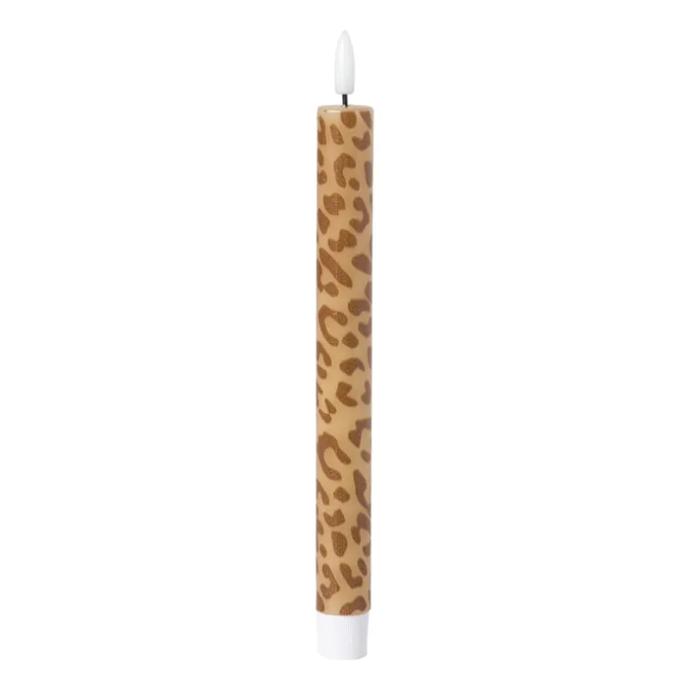 LED dinerkaars animal - bruin - ø2.2x24.5 cm