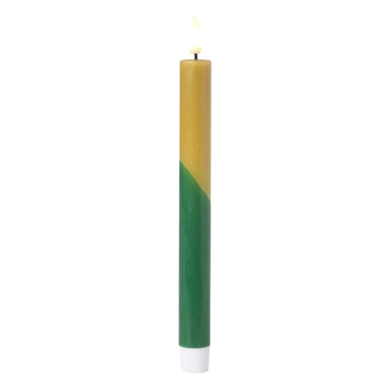 LED dinerkaars duo - groen/olijfgroen - ø2.2x24.5 cm