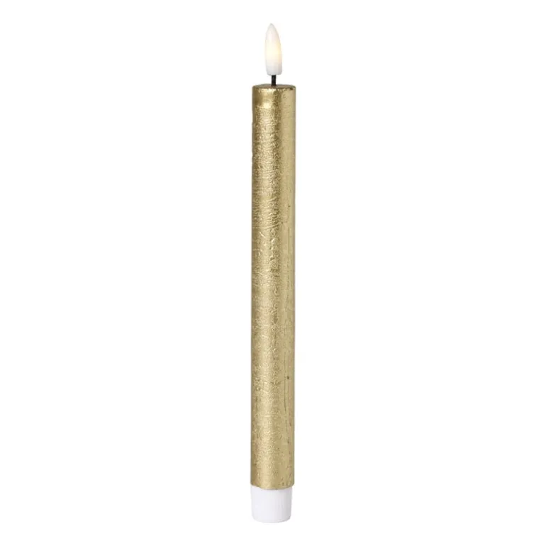 LED dinerkaars - goudkleurig - ø2.2x24.5 cm