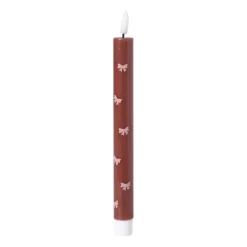 LED dinerkaars strikjes - roze/rood - ø2.2x24.5 cm