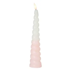 LED dinerkaars swirl - roze - ø5x20 cm
