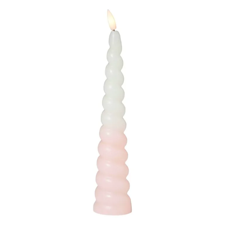 LED dinerkaars swirl - roze - ø5x20 cm