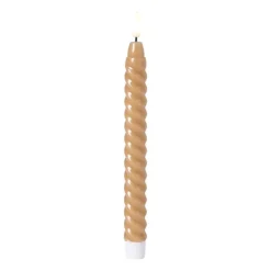 LED dinerkaars twist smal - bruin - ø2.5x24.5 cm