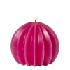 LED kaars bol - roze - ø7.5x6 cm