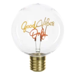 Ledlampje good vibes only - ø12.5x16 cm
