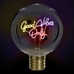 Ledlampje good vibes only - ø12.5x16 cm