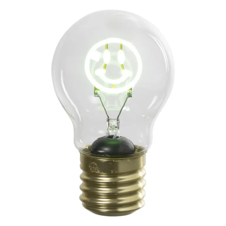 Ledlampje smiley - groen - ø7x12 cm
