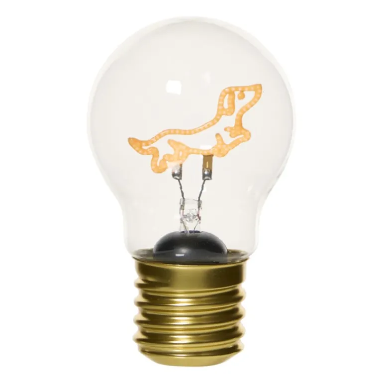 Ledlampje teckel - bruin - ø7x12 cm