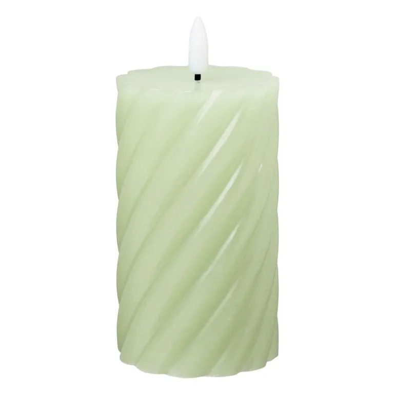 LED stompkaars groot twist - groen - ø7x12 cm