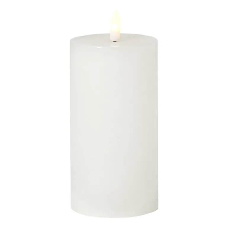 LED stompkaars groot - wit - ø7x13 cm