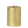 LED stompkaars klein - goud - ø7x9 cm