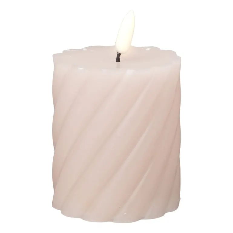 LED stompkaars klein twist - roze - ø7x8 cm