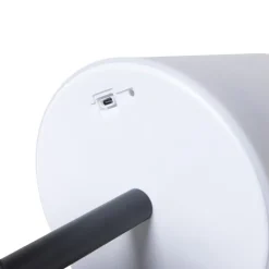 LED tafellamp USB - wit/zwart - ø16.5x21 cm