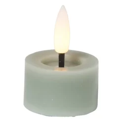 LED waxinelichten - groen - set van 3