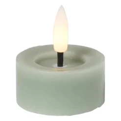 LED waxinelichten - groen - set van 2
