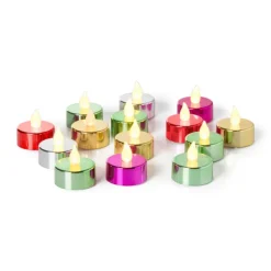 LED waxinelichten - rood - set van 5