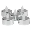 LED waxinelichten - zilver - set van 5