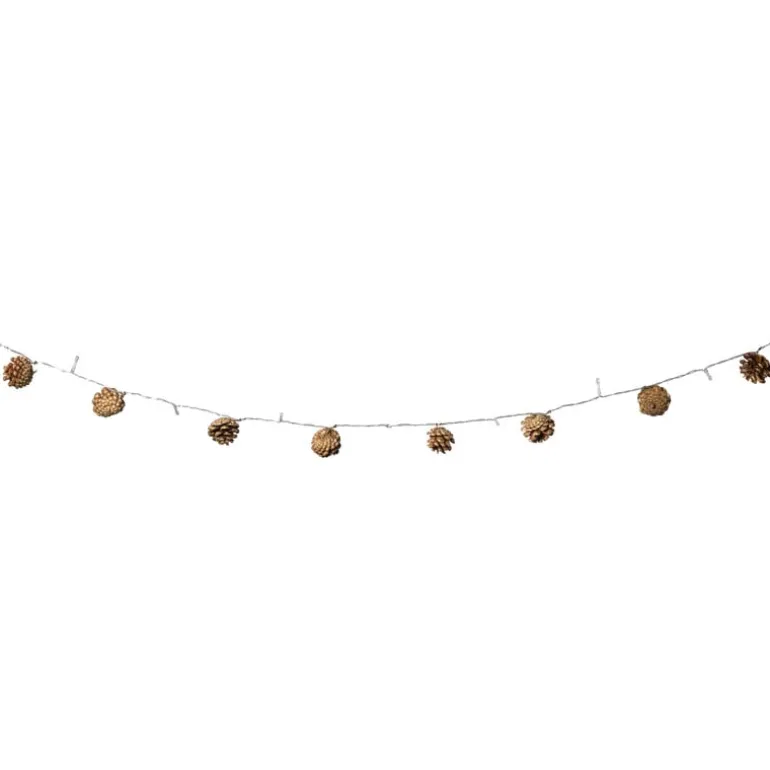 Lichtslinger dennenappels - bruin - 165 cm