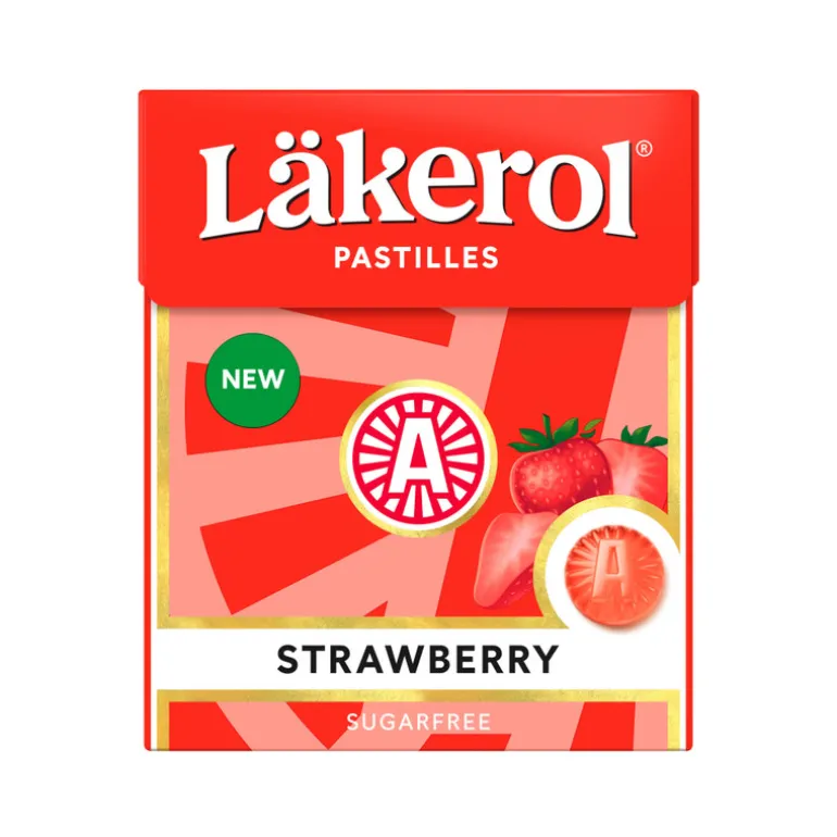 Läkerol pastilles - aardbei - 25 gram