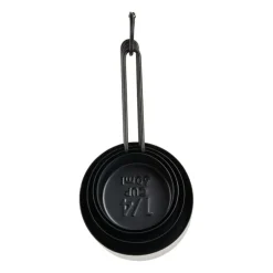 Maatbekers industrial - zwart - 4 stuks