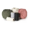 Macrame koord - zwart - 2mm