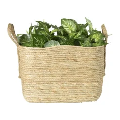 Mand Basix vierkant - 34x34x34 cm - naturel