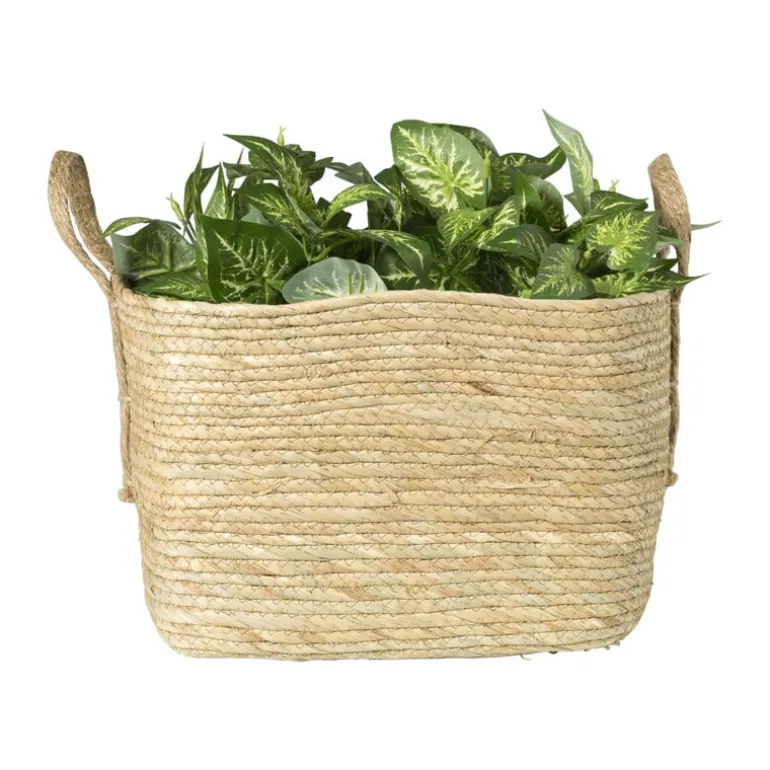 Mand Basix vierkant - 34x34x34 cm - naturel
