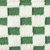 Mand checks klein - groen/wit - 11x30x20 cm