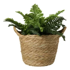 Mand rond S - bruin - ø20x24 cm