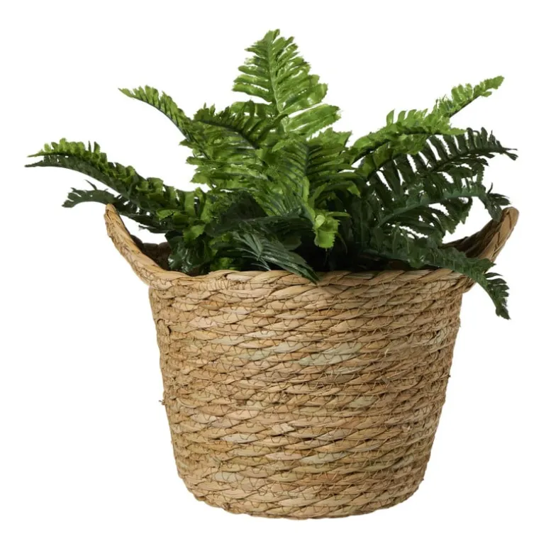 Mand rond S - bruin - ø20x24 cm