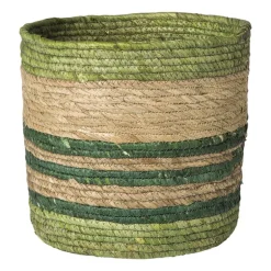Mand streep groot - groen - ø28x28 cm