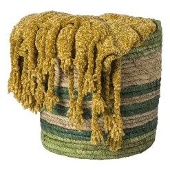 Mand streep klein - groen - Ćø24x24 cm