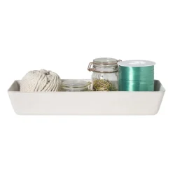 Mand vilt langwerpig - wit - 6x36x14 cm