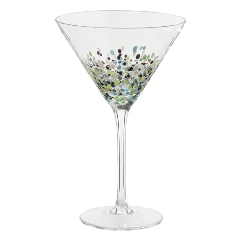 Martini glas stippen - transparant - 200 ml