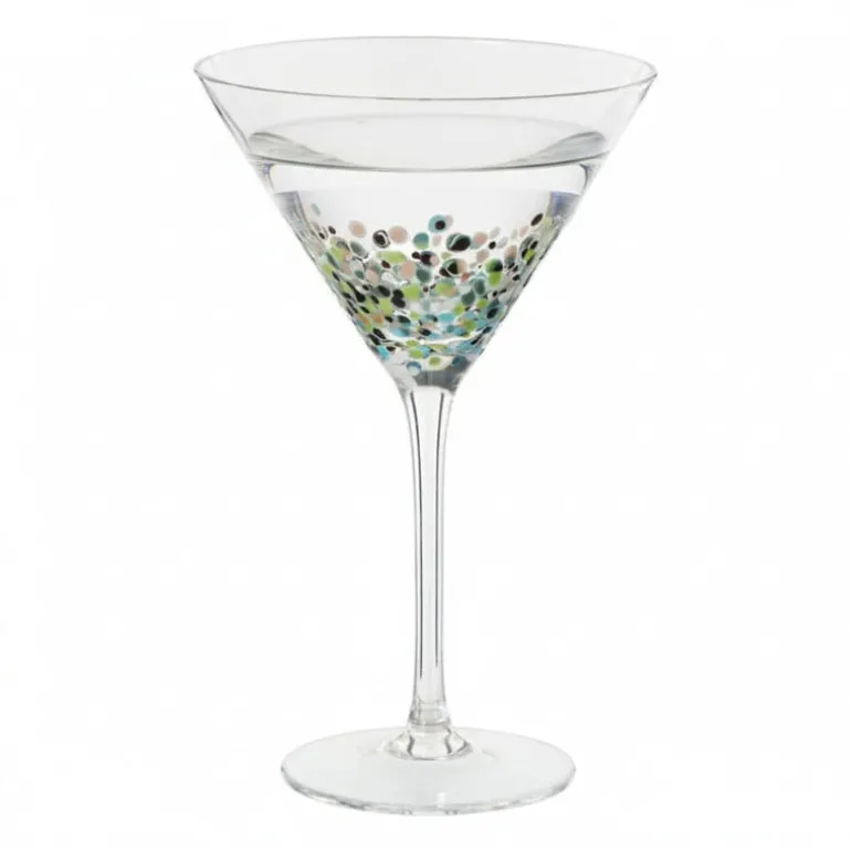 Martini glas stippen - transparant - 200 ml