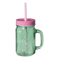 Mason jar palmboom - groen - 450 ml