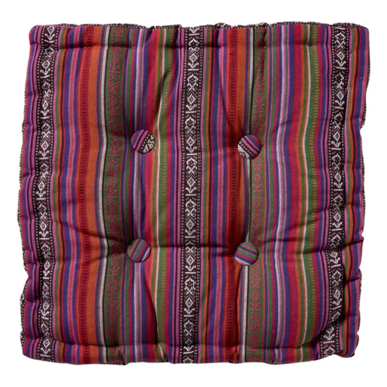 Matraskussen mexican - rood - 40x40 cm
