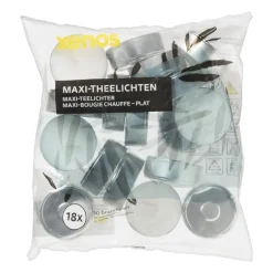 Maxi-theelichten - 10 branduren - 18 stuks