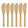 Messen bamboe - 16 cm - set van 6