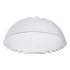 Metalen foodcover - wit - 35x35 cm