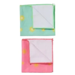 Microvezel doekjes zonnetjes - 32x36 cm - set van 2