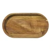 Mini dienblad acacia - bruin - 20x11 cm