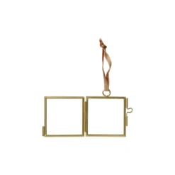 Mini Fotokadertje hangend - goud - 6x8.5 cm