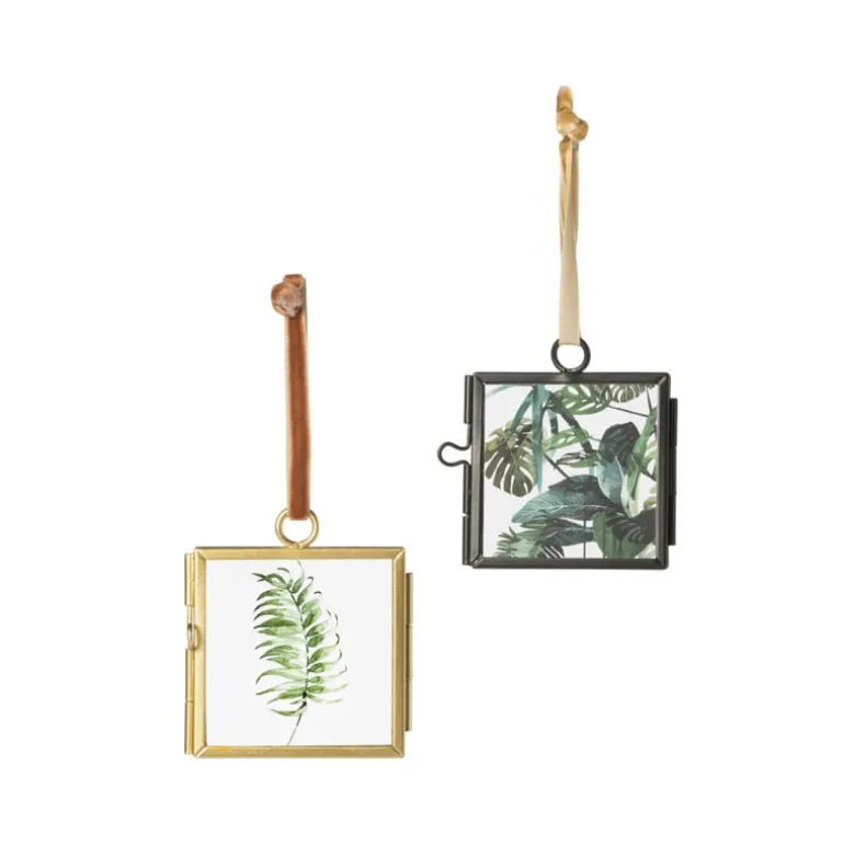 Mini Fotokadertje hangend - goud - 6x8.5 cm