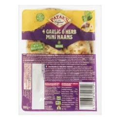 Mini naanbrood knoflook en koriander - Patak's - 240 g