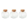 Mini opbergpotje met kurk - set van 3