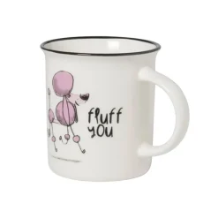 Mok met hond - wit - 300 ml - diverse varianten